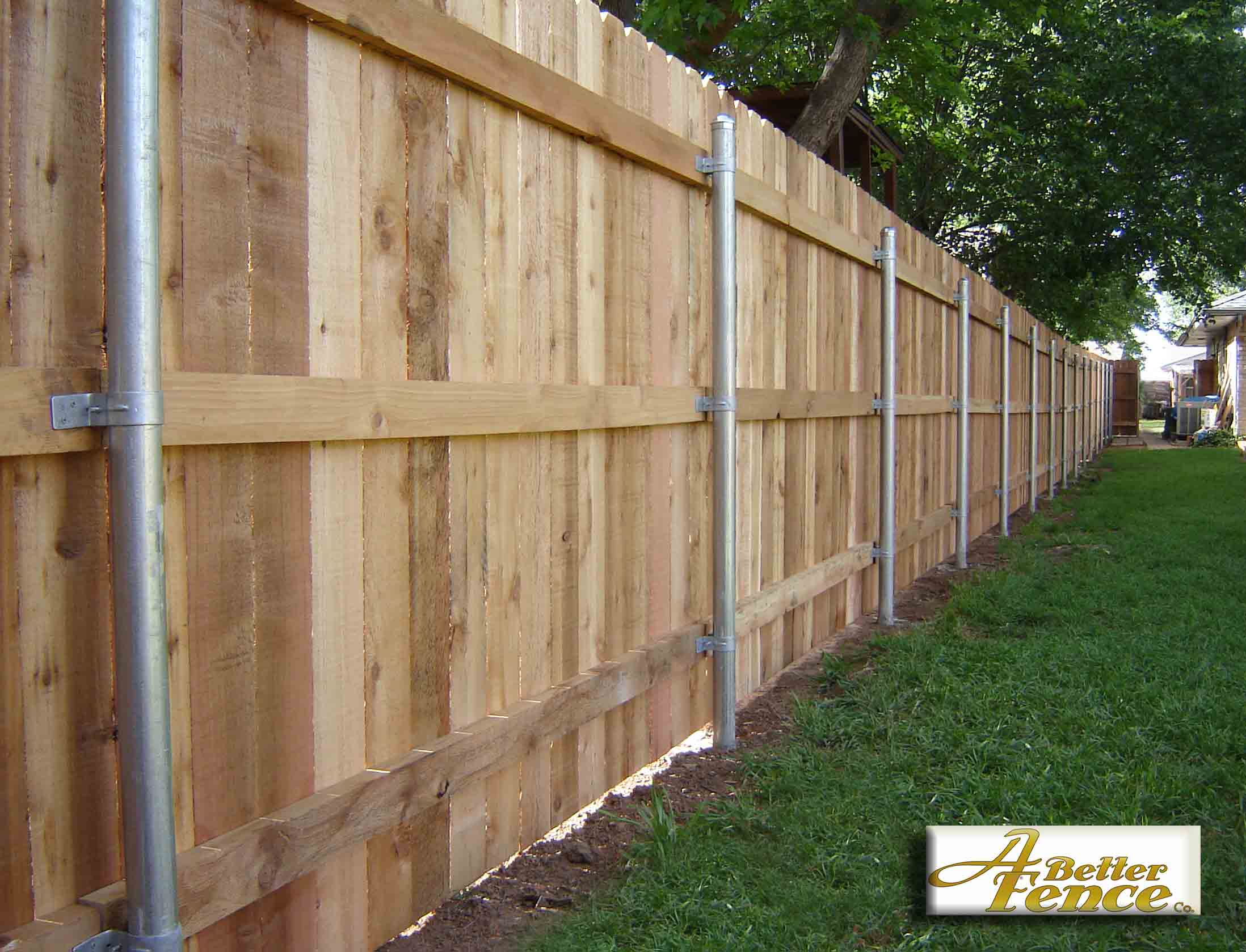 5/8" x 6" Solid Board Western Red Cedar Privacy Fence