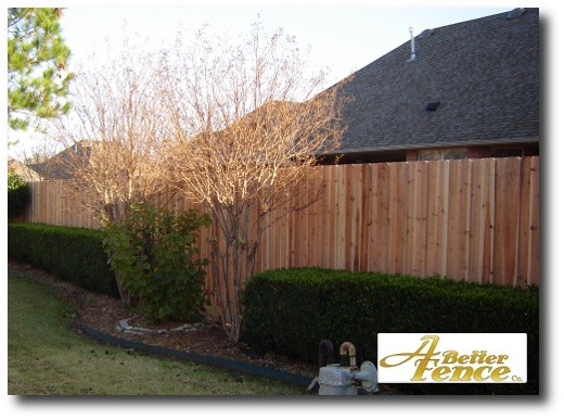 Decorative privacy fence installed in Edmond, OK