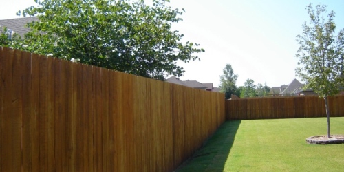 wooden privacy fence 1