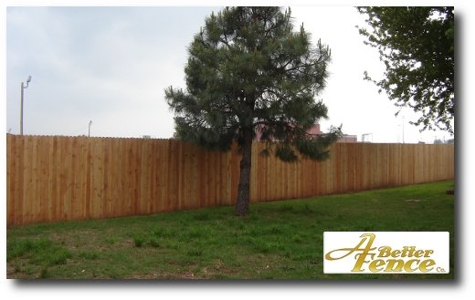 Solid Board fence design, 6' foot high cedar picket